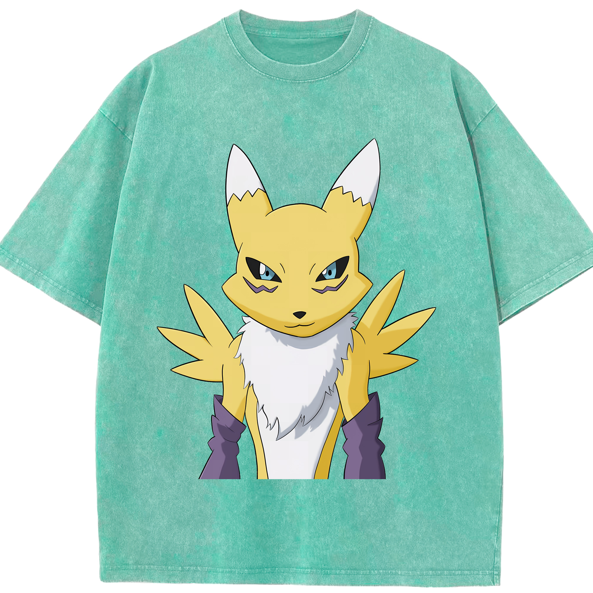 （画像用） Digimon デジタルモンスター/デジモン 綿100% ヴィンテージ風 半袖Tシャツ（フロントプリント）